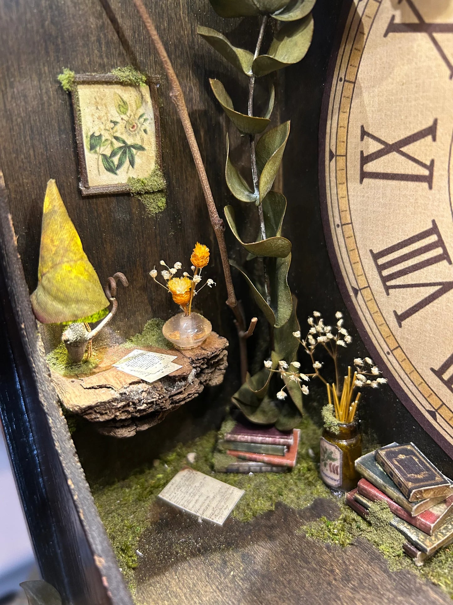 Faery Library Clock