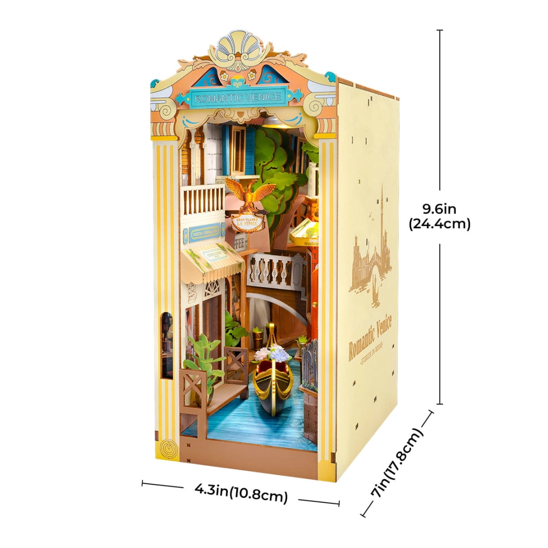 Book Nook Shelf Insert - Romantic Venice