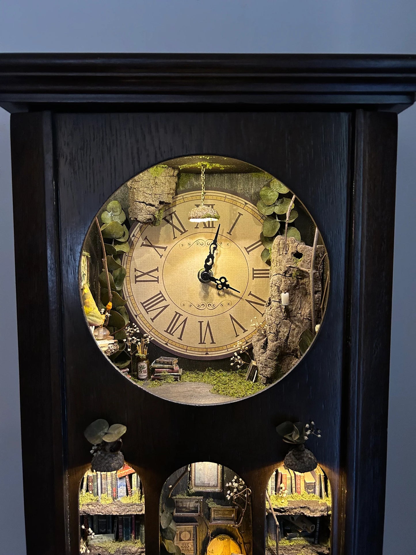 Faery Library Clock