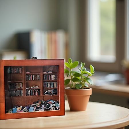 MINI DECORATIVE Bookshelf 300pcs Mini Books Mini Bookshelf Ornament Miniature Decor Miniature Library for Book Lovers Home Room Office Decor