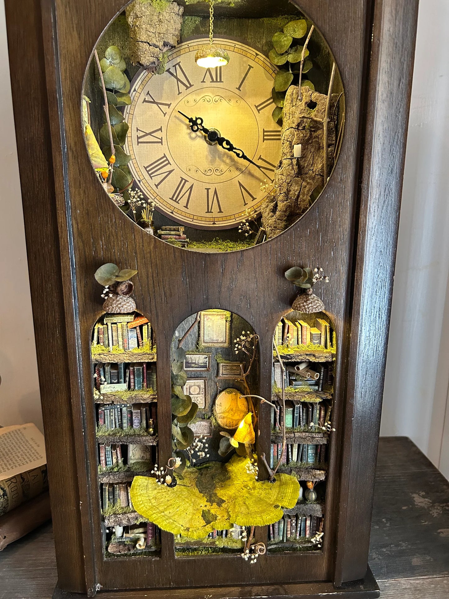 Faery Library Clock