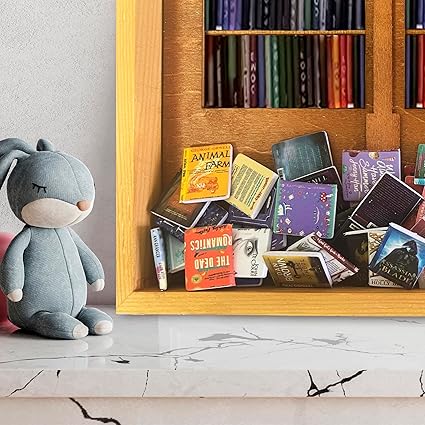 Miniature Books for decoration,jars and Books(Urdu English Novels Both) 100 pcs