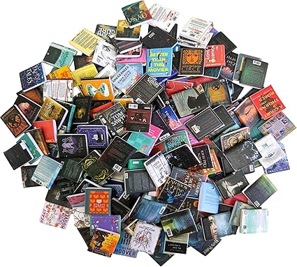 Miniature Books for decoration,jars and Books(Urdu English Novels Both) 100 pcs