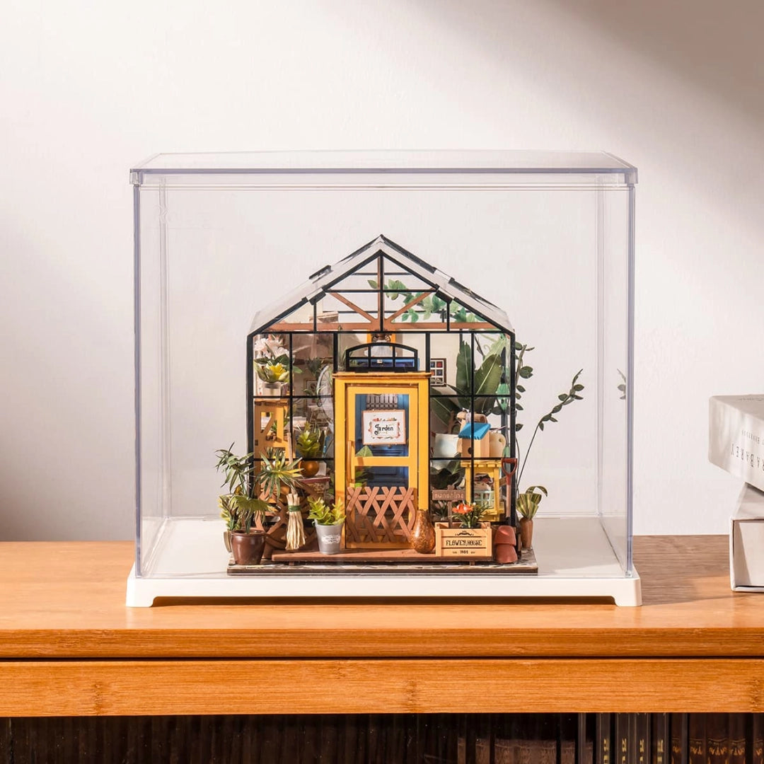 Miniature Cathy's Flower House with Display Box