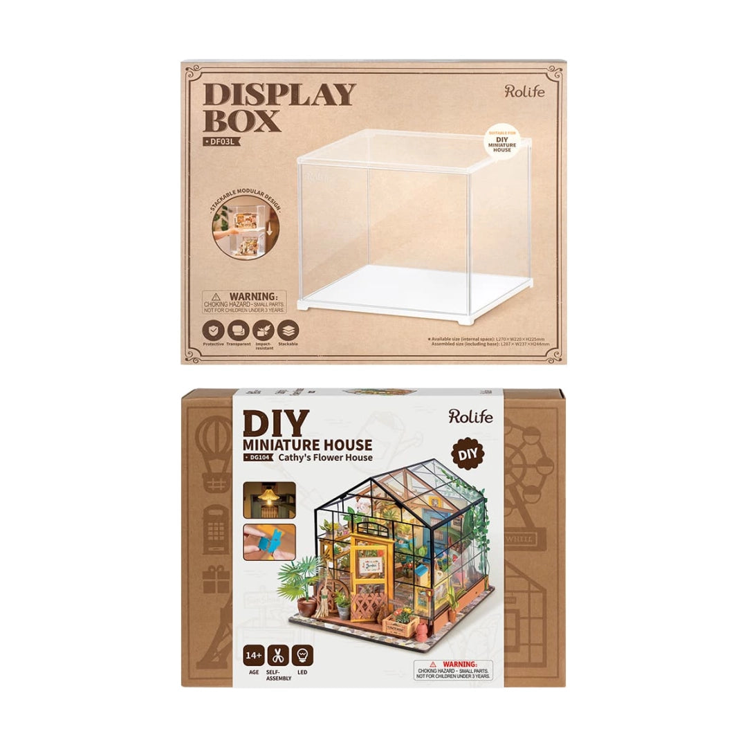 Miniature Cathy's Flower House with Display Box