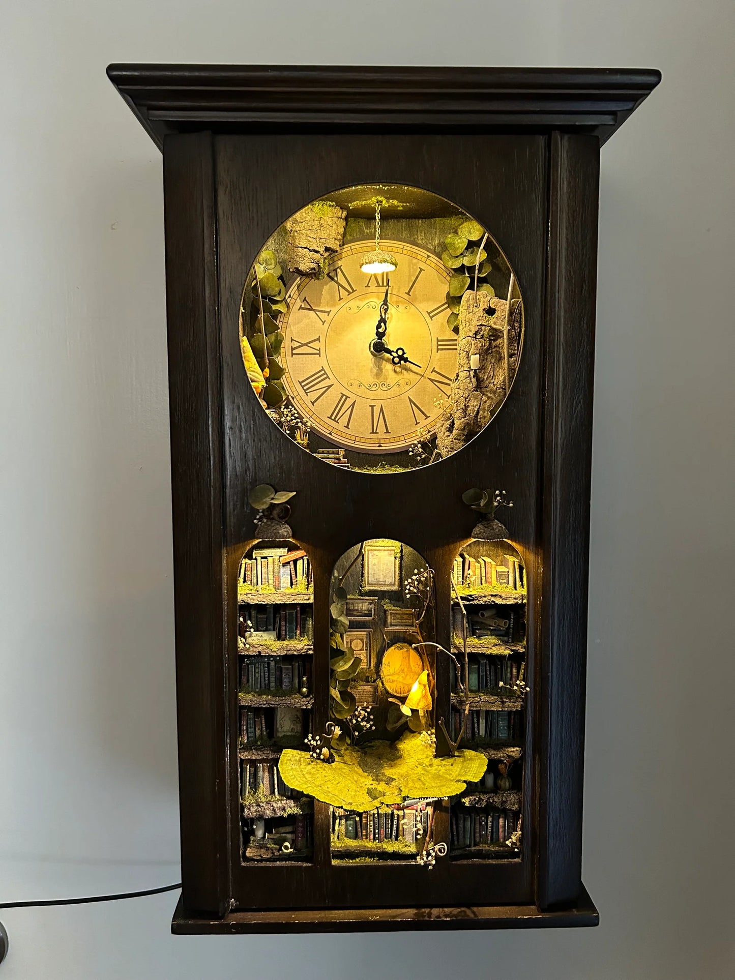 Faery Library Clock