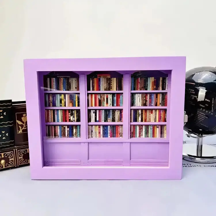 MINI DECORATIVE Bookshelf 300pcs Mini Books Mini Bookshelf Ornament Miniature Decor Miniature Library for Book Lovers Home Room Office Decor