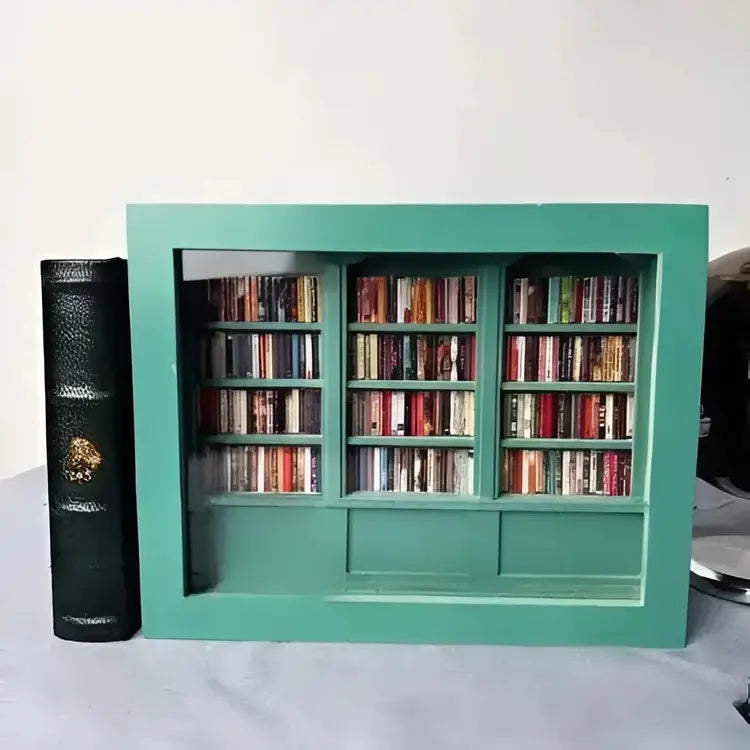 MINI DECORATIVE Bookshelf 300pcs Mini Books Mini Bookshelf Ornament Miniature Decor Miniature Library for Book Lovers Home Room Office Decor