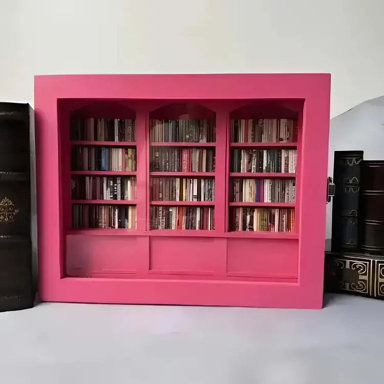 MINI DECORATIVE Bookshelf 300pcs Mini Books Mini Bookshelf Ornament Miniature Decor Miniature Library for Book Lovers Home Room Office Decor