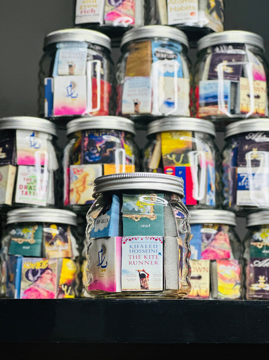 MINIATURE NOVEL GLASS JAR(with ENGLISH NOVELS)